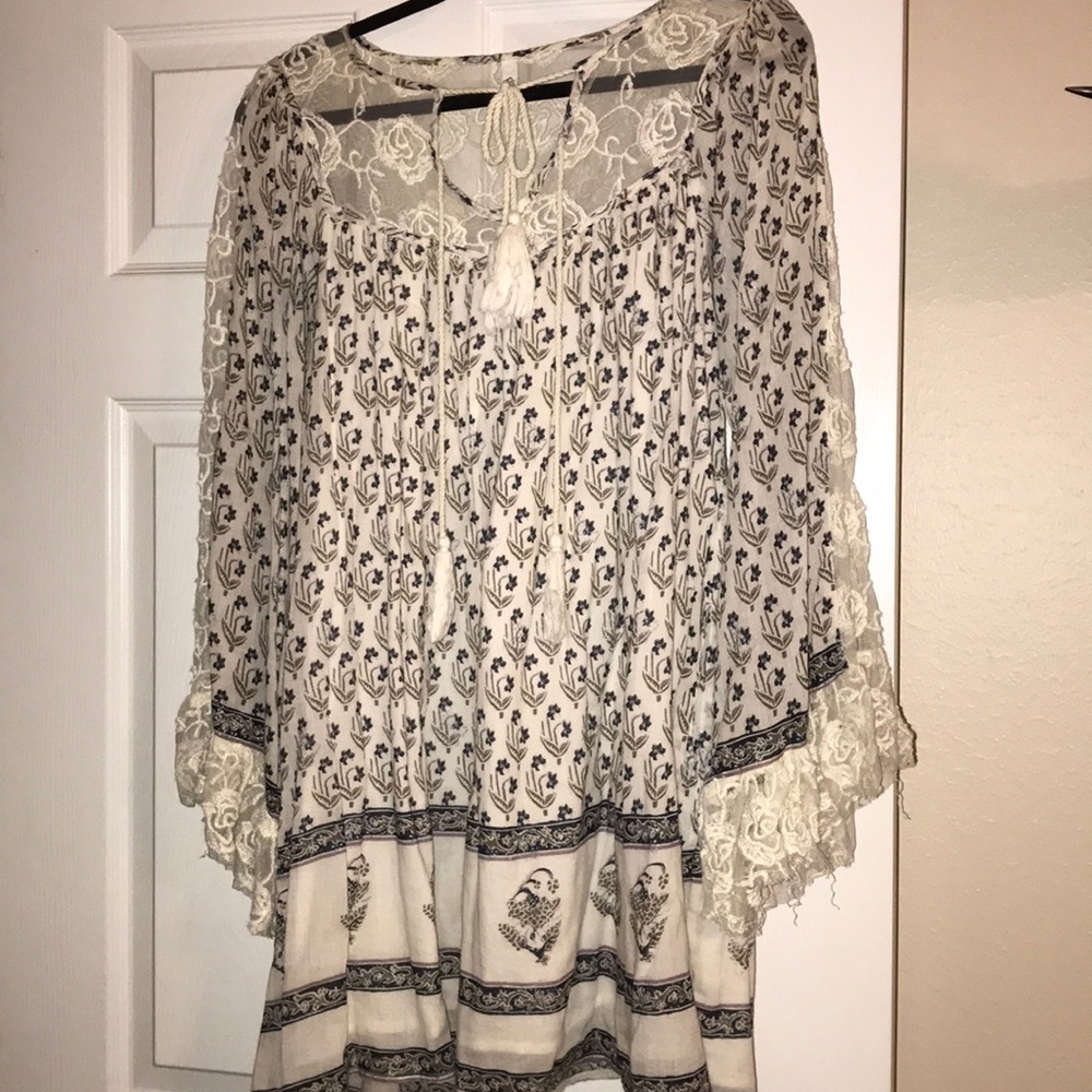 Free People cream dress